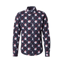 Only & Sons Cămașă 'ONSALF XMAS' bleumarin / verde / roșu intens / alb