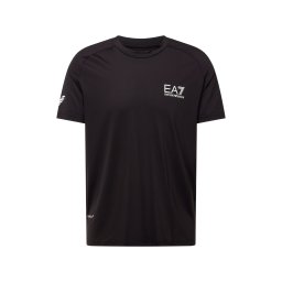 EA7 Emporio Armani Tricou funcțional negru / alb