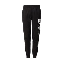 EA7 Emporio Armani Pantaloni negru / alb