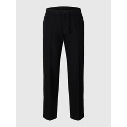 SELECTED Pantaloni cu dungă 'SLH196-Leroy' negru
