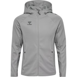 Hummel Bluză cu fermoar sport 'Cima 2.0' gri / negru