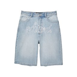 Pull&Bear Jeans albastru denim / alb