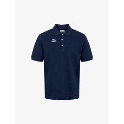 KAPPA Tricou 'KMLogo Life' bleumarin / alb