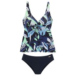SUNSEEKER Costum de baie Tankini albastru marin / albastru deschis / albastru închis / verde deschis