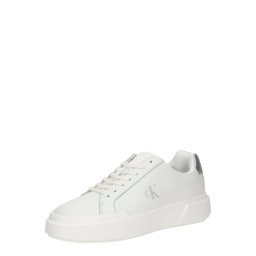 Calvin Klein Sneaker low 'Silver Tab Chunky' gri / alb