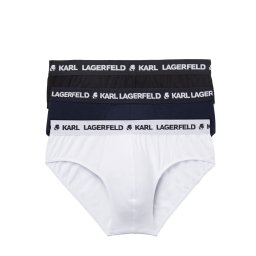 Karl Lagerfeld Slip albastru închis / negru / alb