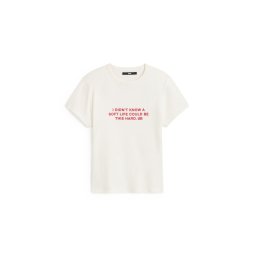 VANS Tricou 'Soft Life' crem / roșu