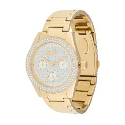 DKNY Ceas analogic 'Chambers Multi Glitz' auriu / transparent / alb