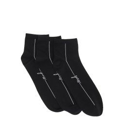 GUESS Șosete negru / alb