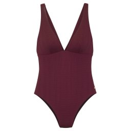Copenhagen Studios Costum de baie întreg roșu vin