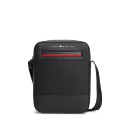 TOMMY HILFIGER Geantă de umăr 'Foundation' roșu bordeaux / negru