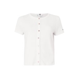 TOMMY HILFIGER Geacă tricotată alb