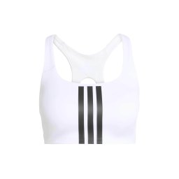 ADIDAS PERFORMANCE Sutien sport 'OPT 3S' negru / alb