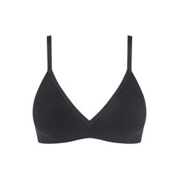 SLOGGI Sutien 'ZERO Feel Air' gri închis / negru