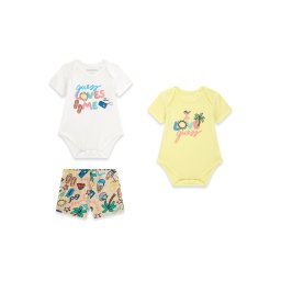 GUESS Set azur / galben / portocaliu pastel / alb