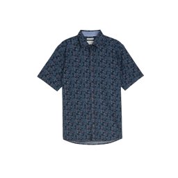 TOM TAILOR Cămașă albastru / bleumarin / portocaliu închis