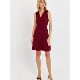 Cool & Sexy Rochie roșu burgundy