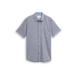 TOM TAILOR Cămașă bleumarin / alb