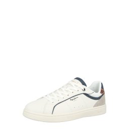 Pepe Jeans Sneaker low 'CLAY CLASS' bleumarin / gri deschis / roșu bordeaux / alb