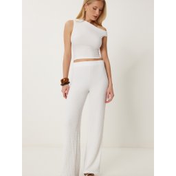 Happiness İstanbul Costum cu pantaloni alb