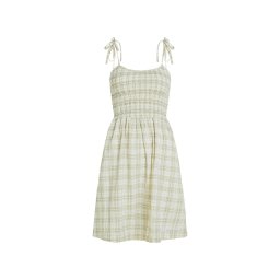 KARL LAGERFELD JEANS Rochie de vară verde pastel / alb