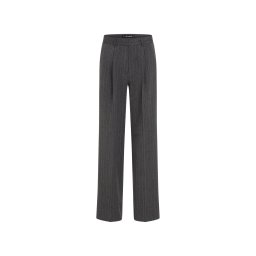 Karl Lagerfeld Pantaloni cutați gri închis / alb