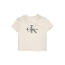 Calvin Klein Jeans Tricou gri / negru / alb lână