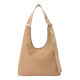 Calvin Klein Geantă de umăr 'Logo Strap Shoulder' maro deschis