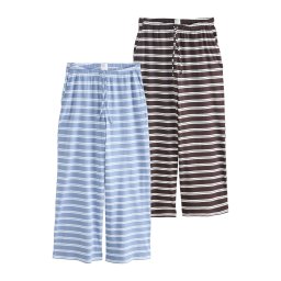 Next Pantaloni de pijama albastru porumbel / maro / alb