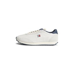 Tommy Jeans Sneaker low 'Retro Archive Runner With' bej / bleumarin / roșu