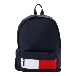 TOMMY HILFIGER Rucsac 'Essential' bleumarin / roșu cireș / alb