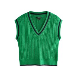 Next Pulover bleumarin / verde