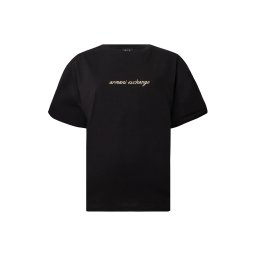 ARMANI EXCHANGE Tricou bej deschis / negru