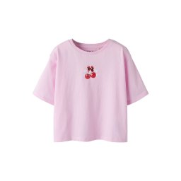 NAME IT Tricou 'NKFFarinaz' roz / sângeriu / alb