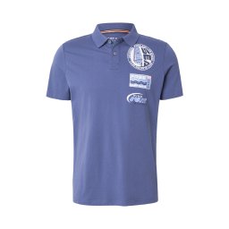 CAMP DAVID Tricou opal / alb