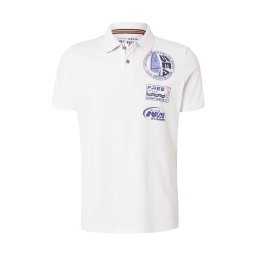 CAMP DAVID Tricou albastru deschis / alb