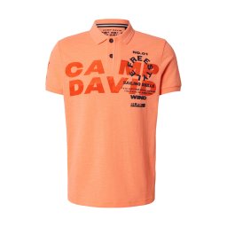 CAMP DAVID Tricou bleumarin / portocaliu / corai