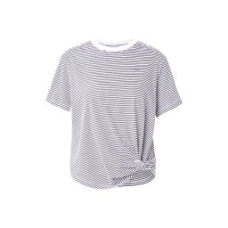 G-STAR Tricou gri grafit / alb