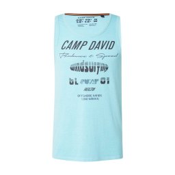 CAMP DAVID Tricou 'Windsurfing' albastru aqua / negru