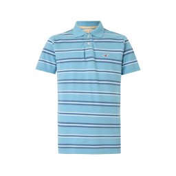 HOLLISTER Tricou opal / albastru deschis / alb