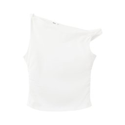 MANGO KIDS Top 'ROLL' alb murdar