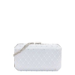 mascara Clutch argintiu / transparent
