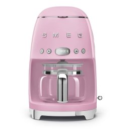 Cafetiera cu Filtru Smeg 50's Style DCF02PKEU Rezervor Apa 1.4L Carafa Cafea 1.25L 1050W Roz