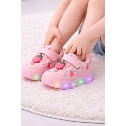 Adidasi roz cu luminite Capsunele