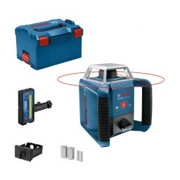 Bosch - GRL 400 H + LR 45 - Nivela laser rotativa, 20 m, +/-0.08 mm/m, 600 rot/min, receptor, valiza speciala
