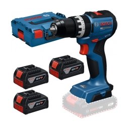 Bosch - GSB 18V-52 - Masina de gaurit si insurubat cu percutie cu 3 acumulatori, Li-Ion, 18 V, 5 Ah, 73 Nm, motor fara perii, led iluminare, valiza speciala