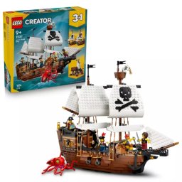 LEGO® Creator 3 în 1 Corabie de pirați iconică 31387