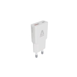 AVAX USB-A USB-C 30W Nano Slim Încărcător - alb