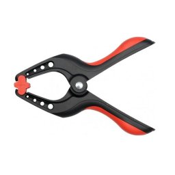 Cleste cu arc, Plastic, 200 mm, Negru/Rosu