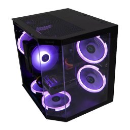 Sistem desktop brand Sistem Desktop PC Gaming Spacer Gladiator i5, Intel i5-12400F, 16GB DDR4, 512GB SSD, Intel ARC B570 10GB, No Os, Negru